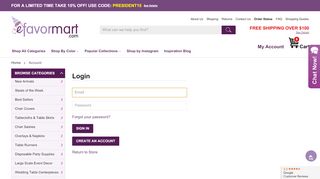 
                            1. Login/Create Account - eFavormart.com