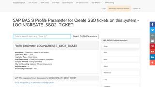 
                            7. LOGIN/CREATE_SSO2_TICKET - Create SSO tickets on this system ...