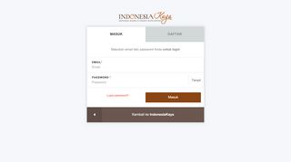 
                            2. Login/Daftar - IndonesiaKaya.com