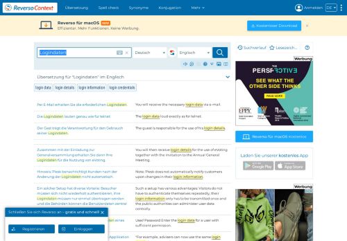 
                            9. Logindaten - Englisch Übersetzung - Deutsch Beispiele | Reverso ...