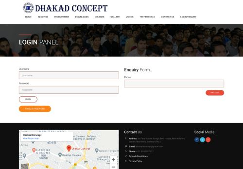 
                            1. Login/Enquiry - Dhakad Concept