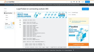 
                            7. LoginFailed on connecting outlook 365 - Stack Overflow