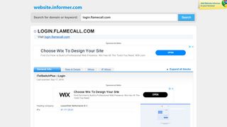 
                            10. login.flamecall.com at WI. iTelSwitchPlus ::Login - Website Informer