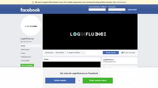 
                            4. LogInfluence - Inicio | Facebook