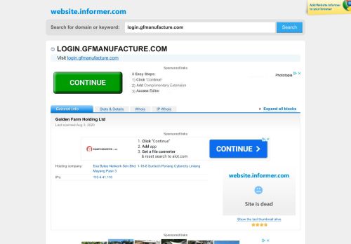 
                            2. login.gfmanufacture.com at WI. Golden Farm Holding Ltd