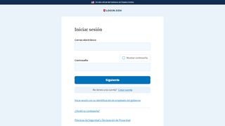 
                            2. login.gov - Bienvenido/a