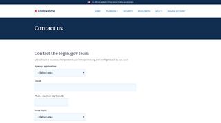 
                            7. login.gov | Contact us