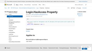 
                            3. Login.HasAccess Property (Microsoft.SqlServer.Management.Smo ...