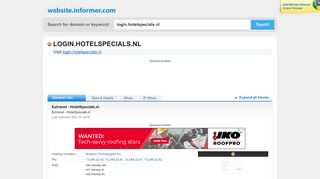 
                            10. login.hotelspecials.nl at WI. Extranet - HotelSpecials.nl