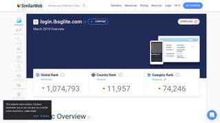 
                            1. Login.ibsglite.com Analytics - Market Share Stats & Traffic Ranking
