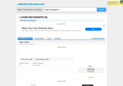 
                            5. login.incuraepd.nl at WI. Login - Incura - Website Informer