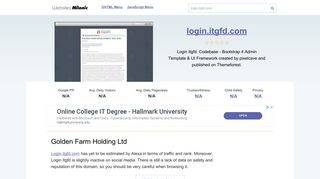 
                            3. Login.itgfd.com website. Golden Farm Holding Ltd.