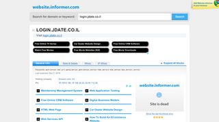 
                            10. login.jdate.co.il at Website Informer. Visit Login Jdate.