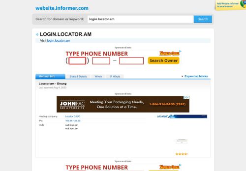 
                            3. login.locator.am at WI. Locator.am - Մուտք - Website Informer