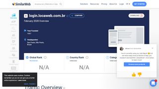 
                            12. Login.locaweb.com.br Analytics - Market Share Stats & Traffic Ranking