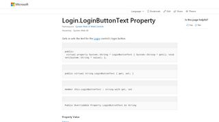 
                            7. Login.LoginButtonText Property (System.Web.UI ...