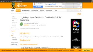 
                            4. Login/logout and Session Id Cookies in PHP for Beginners ...