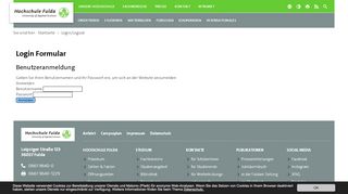 
                            1. Login/Logout – Hochschule Fulda