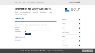 
                            5. Login/Logout - IKW - Safetyassessor