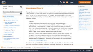 
                            4. Login/Logout Reports - Amazon Connect