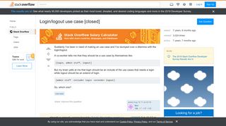 
                            4. Login/logout use case - Stack Overflow