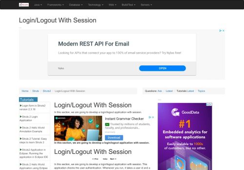 
                            7. Login/Logout With Session - RoseIndia