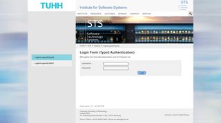 
                            8. Login/Logout(Typo3) | STS - TUHH