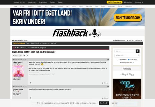 
                            10. login/lösen till tv4 play och andra kanaler? - Flashback Forum