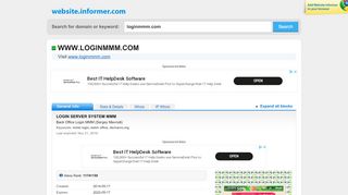 
                            3. loginmmm.com at WI. LOGIN SERVER SYSTEM MMM