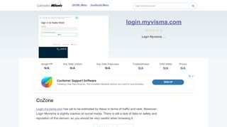 
                            7. Login.myvisma.com website. CoZone.