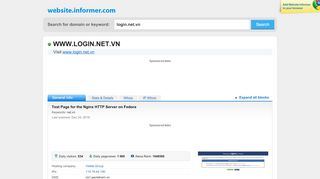 
                            2. Login.net.vn - Website Informer - Informer Technologies, Inc.