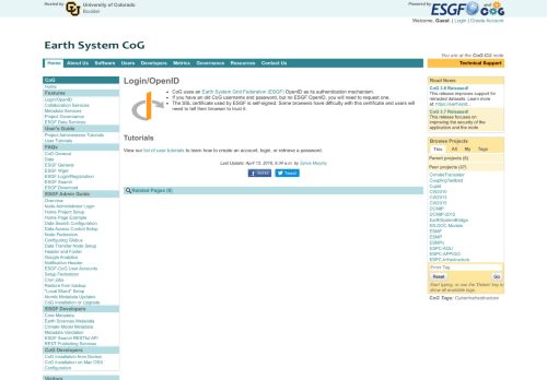 
                            11. Login/OpenID | CoG | ESGF-CoG