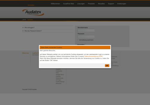 
                            2. loginpage - Audatex AT