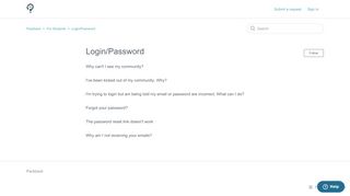 
                            5. Login/Password – Packback