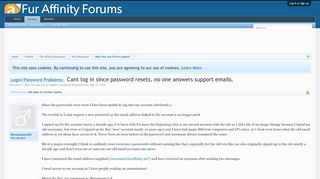 
                            5. Login/Password Problems: - Cant log in since password resets, no ...