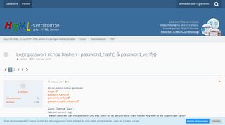 
                            6. Loginpasswort richtig hashen - password_hash() & password_verify ...