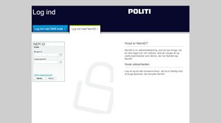 
                            2. login.politi.dk - Log ind med SMS kode