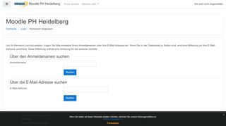 
                            12. Loginprobleme - Pädagogische Hochschule Heidelberg - Moodle PH ...