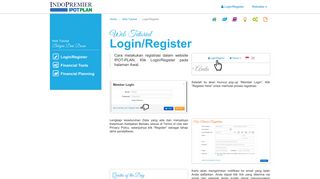 
                            7. Login/Register - IndoPremier