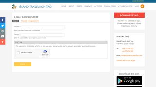 
                            3. Login/Register | Island Travel Koh Tao