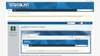 
                            4. Login/Register link of the forum is disabled - Statalist