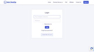 
                            5. Login/Register - Mr. Insta