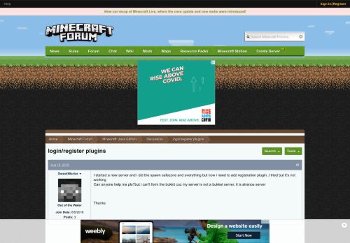 
                            10. login/register plugins - Discussion - Minecraft: Java Edition ...