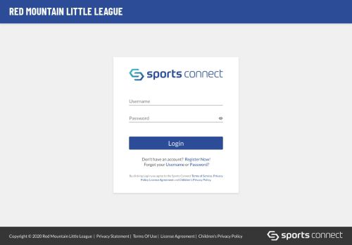 
                            4. Login/Register - Red Mountain Little League