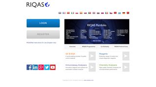 
                            12. Login/Register RIQAS - External Quality Assessment - ...