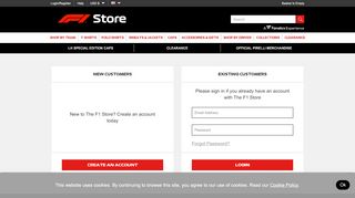 
                            3. Login/Register - The only official F1 Store™ | F1™ Teamwear | F1 ...