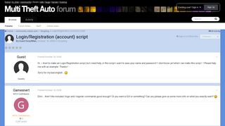 
                            3. Login/Registration (account) script - Scripting - Multi Theft Auto ...