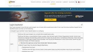 
                            7. Logins bearbeiten - Norton Support