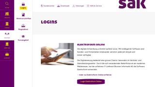 
                            2. Logins - SAK