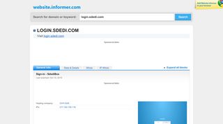
                            5. login.sdedi.com at WI. Sign-in - SdediBox - Website Informer